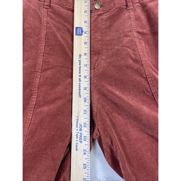 Knox Rose Corduroy Jeans Womens Size 10 Rustic Orange Wide Leg Stretch - Picture 6 of 16